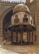 Henry Ferguson Mosque of Sultan Hassan, Cairo. oil painting